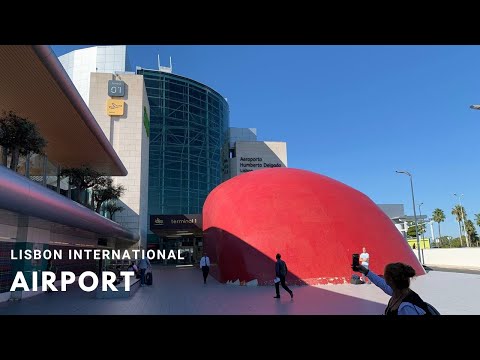 Passeio a pé pelo Aeroporto de Lisboa Portugal