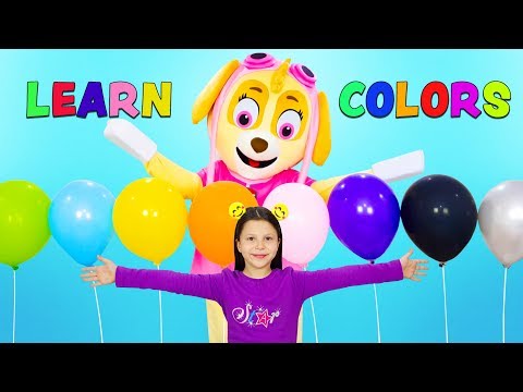 Ceylin & Skye - Finger Family Colors Song - Learn Colors with Balloons Nursery Rhymes & Kids Songs