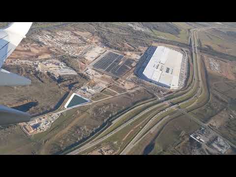 Giant Tesla Factory Austin - fly over March 2022