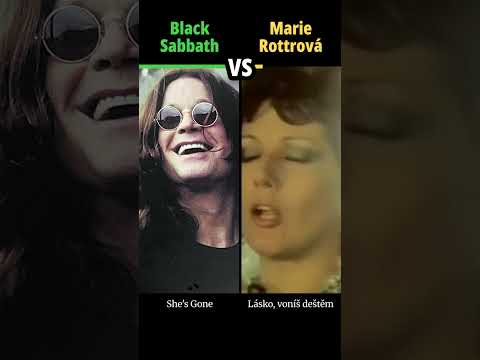 BLACK SABBATH vs MARIE ROTTROVÁ - Lásko, voníš deštěm / She's Gone - #hudba #shorts #versus