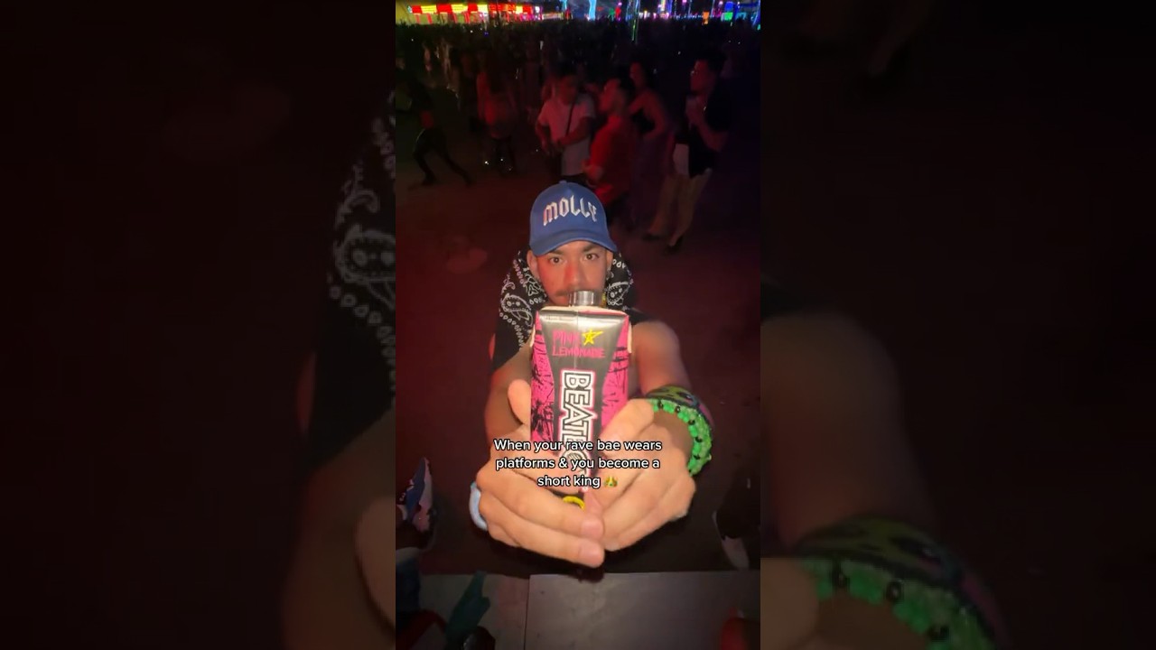 Short kings at raves and their platform ravebaes #edclasvegas #ravetok #insomniacevents #campedc