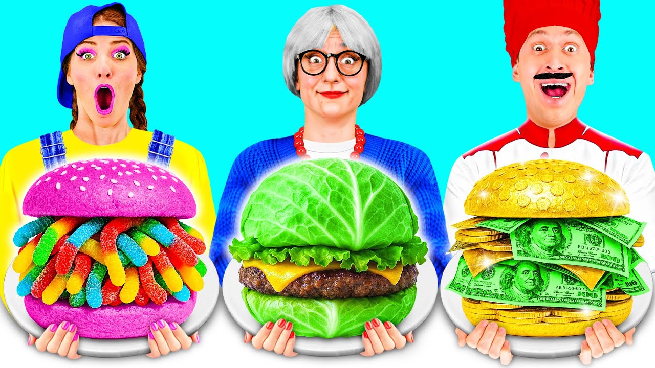 自分 vs おばあちゃんの料理チャレンジ | おいしい食べ物のコツ KiKi Challenge