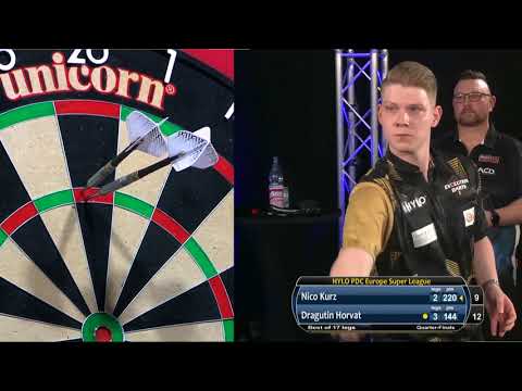 Nico Kurz vs. Dragutin Horvat - HYLO PDC Europe Super League 2021 Viertelfinale