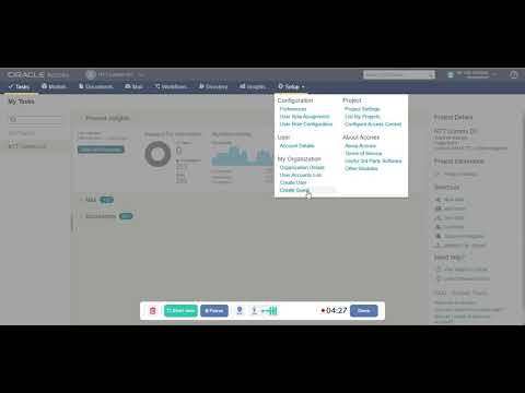 A tutorial demonstrating how to use Oracle Aconex as an electronic document management system for document controllers.
