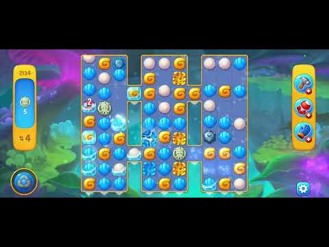 Fishdom gameplay level 2134 fail