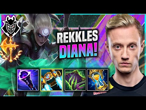 REKKLES TRIES DIANA JUNGLE! - G2 Rekkles Plays Diana JUNGLE vs Fiddlesticks! | Patch 11.17