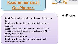 +1-877-637-1326 | How to setup Roadrunner email on Iphone
