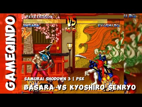 Samurai Shodown 3 | BASARA VS KYOSHIRO SENRYO | PSX [CHEAT ON]