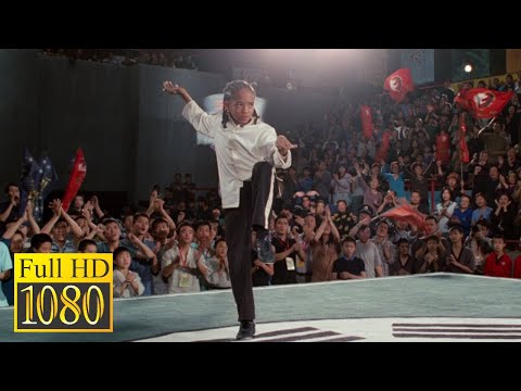 Dray the injured defeats Chen in the final at the Kung Fu tournament in the movie KARATE KID (2010)