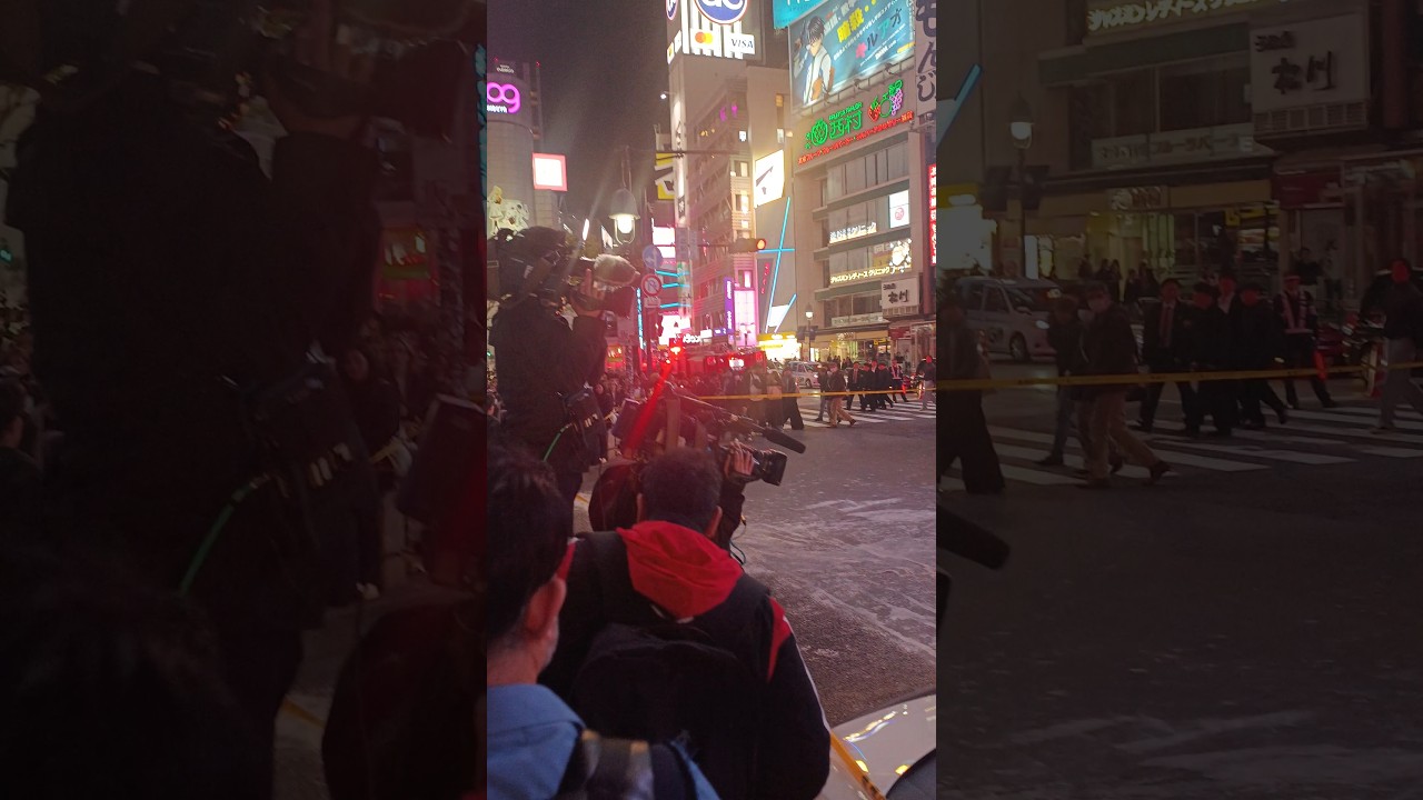灯油放火事件スクランブル交差点2026.4.3 #shibuya