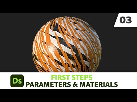 Substance 3D Designer First Steps: 03 - Parameters & Materials