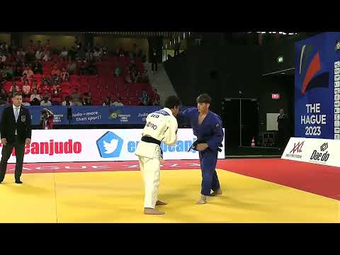 Judo 2023 60 kg 1/8 GELASHVILI T. (GEO) - GUSTIUC C. (MDA)  Juniors European Championships The Hague