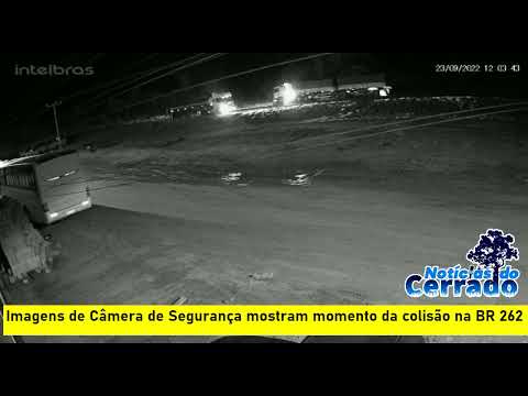 Imagens de Câmera de Segurança mostram momento de colisão em Ribas