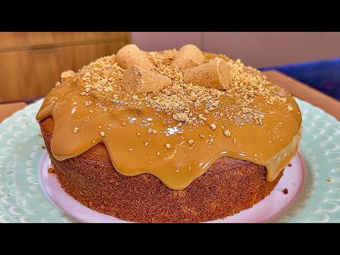 ESPECIAL FESTA JUNINA - BOLO DE PAÇOCA COM DOCE DE LEITE - RÁPIDO E FÁCIL