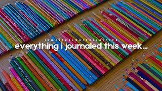What i journaled this week...