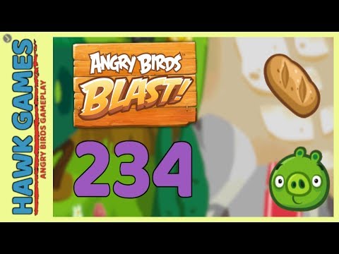 Angry Birds Blast Level 234 Hard - 3 Stars Walkthrough, No Boosters