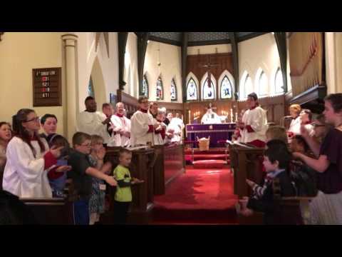 Grace Church flash mob of "Lord I Lift Your Name On High"