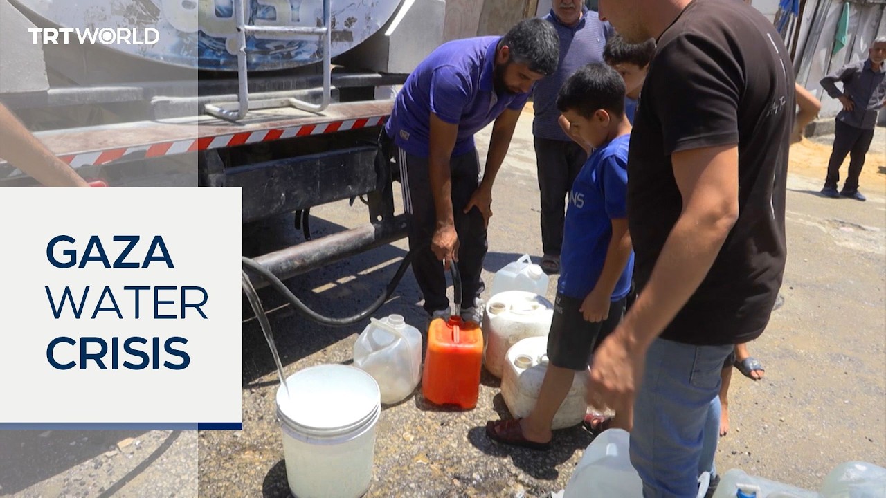 Gaza faces severe water shortages as aid groups blame Israeli restrictions on supply