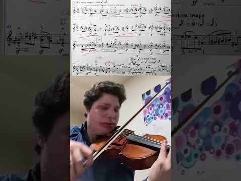 Warming up with a crazy passage from Ligeti violin concerto