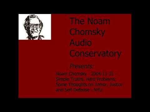 Noam Chomsky - 2004-11-15 - Simple Truths, Hard Problems - NYU