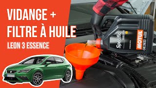 Youtube thumbnail of video "Vidange et changement du filtre à huile Leon 3 1.5 TSI 🛢"