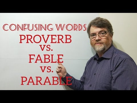 English Tutor Nick P Lesson (370) The Difference Between Proverb, Fable and Parable