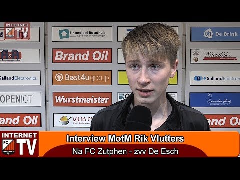 MotM Rik Vlutters na FC Zutphen - De Esch (1 - 2)