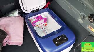 AAOBOSI Kompressor Kühlbox 18 Liter App Steuerung Auto Kühlschrank Gefrierschrank kompakt & klein