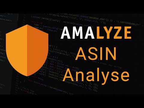 AMALYZE ASIN Analyse - Deine Produkte unsere Hilfe