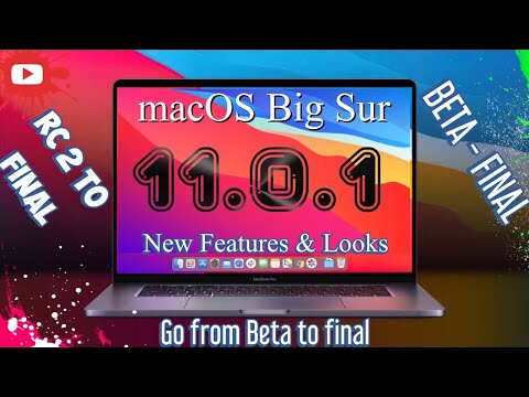 macOS 11 Big Sur - How to Update from Beta Release Candidate 2 (RC2) to Final / Official Version