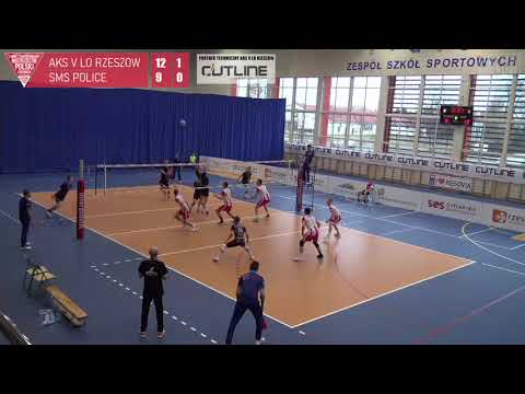SKRÓT MECZU: AKS V LO Rzeszów - SMS Police 3:0 [1/4 finału MPJ  w Rzeszowie]