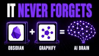 Graphify + Obsidian is INSANE: Build an AI Second Brain That Never Forgets