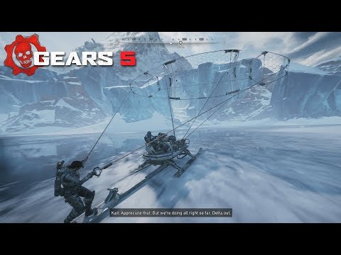 Gears 5 : Campaign Walkthrough 3 Player Co-op Part 7 : The Crashed Condor/Open World Gameplay!!!