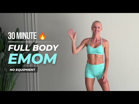 30 Minute EMOM Full Body HIIT Workout | No equipment - Home Workout