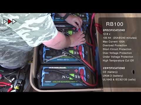 Lithium Battery Bank RV Motorhome - 10 Minute Full Install