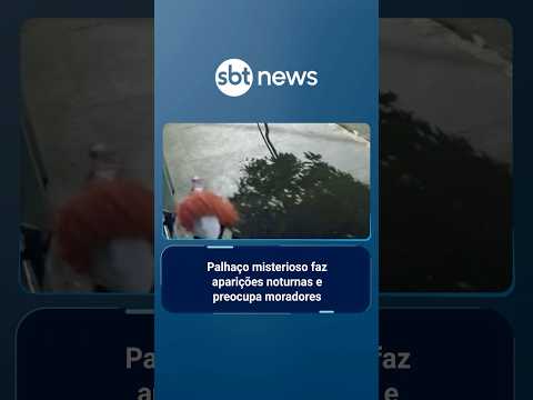 Palhaço misterioso faz aparições noturnas e preocupa moradores no interior de SP | #SBTManhã