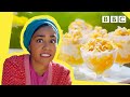 Nadiya's quick, simple and easy Mango and Cereal desert pots | Nadiya Bakes - BBC