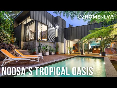 Home Tour! 🌴 A Retro-Modern Home in Tropical Paradise 🦜 Noosa Heads, Queensland
