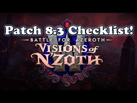 Patch 8.3 Checklist for All Classes