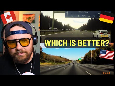 Canadian Reacts to German Autobahn vs US Interstate Highways