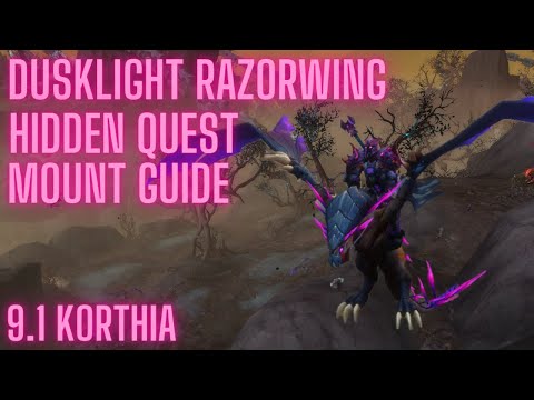 DUSKLIGHT RAZORWING HIDDEN QUEST MOUNT GUIDE | 9.1 CHAINS OF DOMINATION | KORTHIA LOST RAZORWING EGG