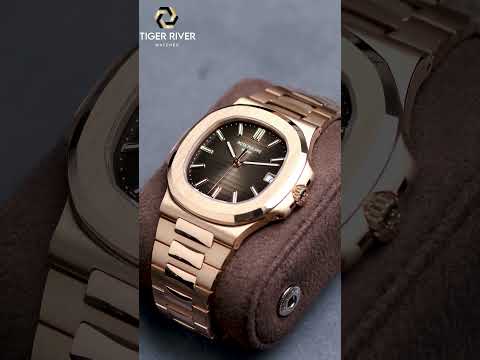 Unbox sophistication with the Patek Philippe Nautilus 5711 Brown Dial 40mm Watch  #tigerriverwatches