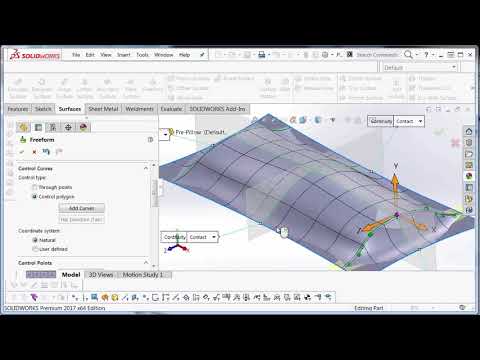 SOLIDWORKS - Freeform Tool