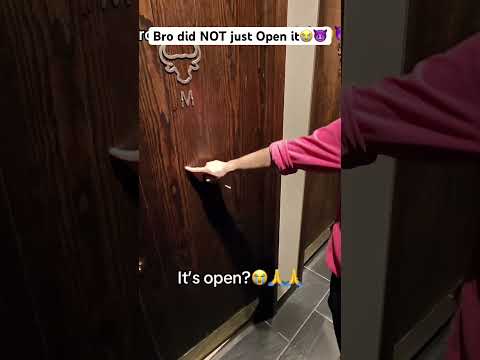 Told the staff my friend was stuck in the bathroom😂 #Prank #FunnyVideos #BathroomHumor #Viral