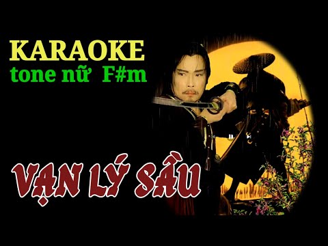 VẠN LÝ SẦU - KARAOKE - tone nữ F#m #tromusic #nhachaymoingay #hotmusic #cakhucdedoitienghatlica