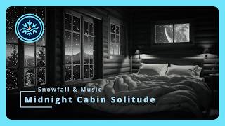 Find Peace in the Snow | Minimalist Black and White Cabin ASMR for Focus