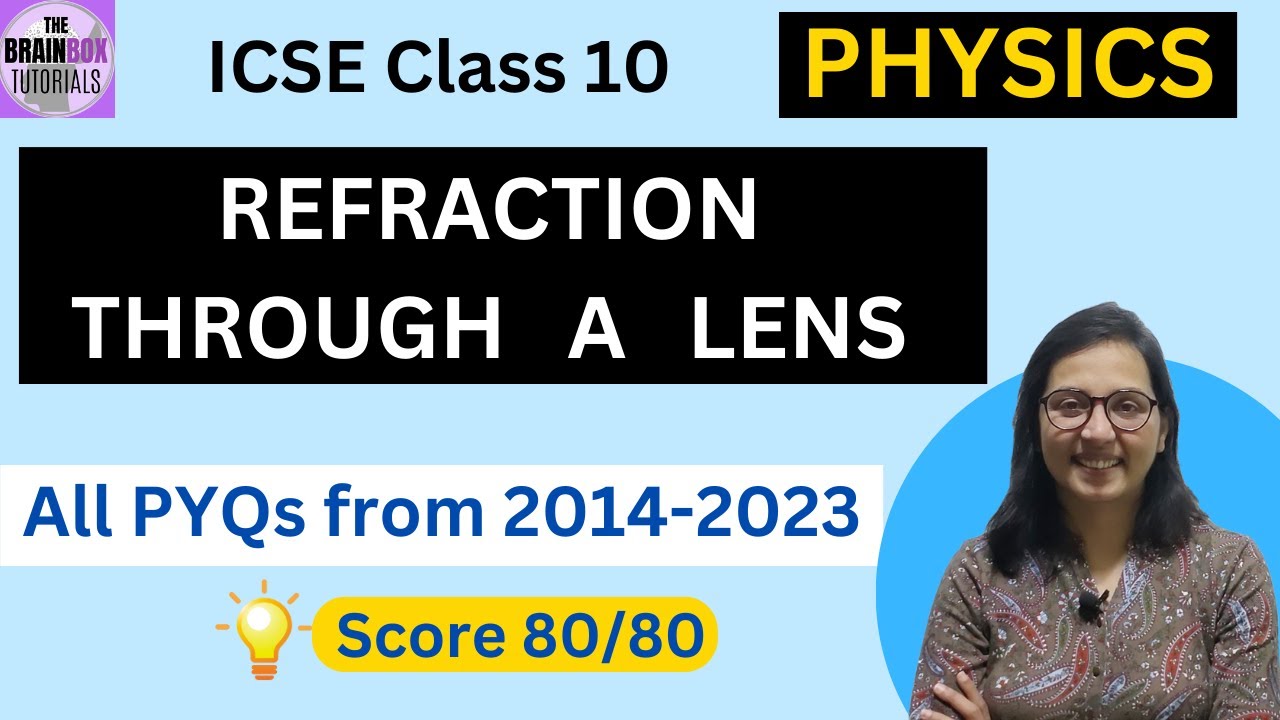 Refraction Through A Lens PYQs । ICSE Class 10 Physics PYQs