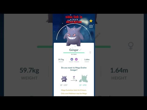 Shiny ✨ Mega Gengar evolution🔥 Pokemon go #pokemongo #pokemon