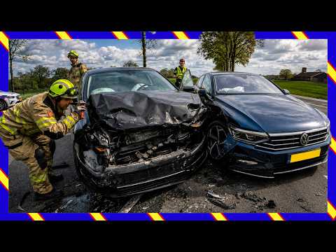 🚗💥 Een flinke aanrijding... maar wat lekt er onder de auto's? 🚒