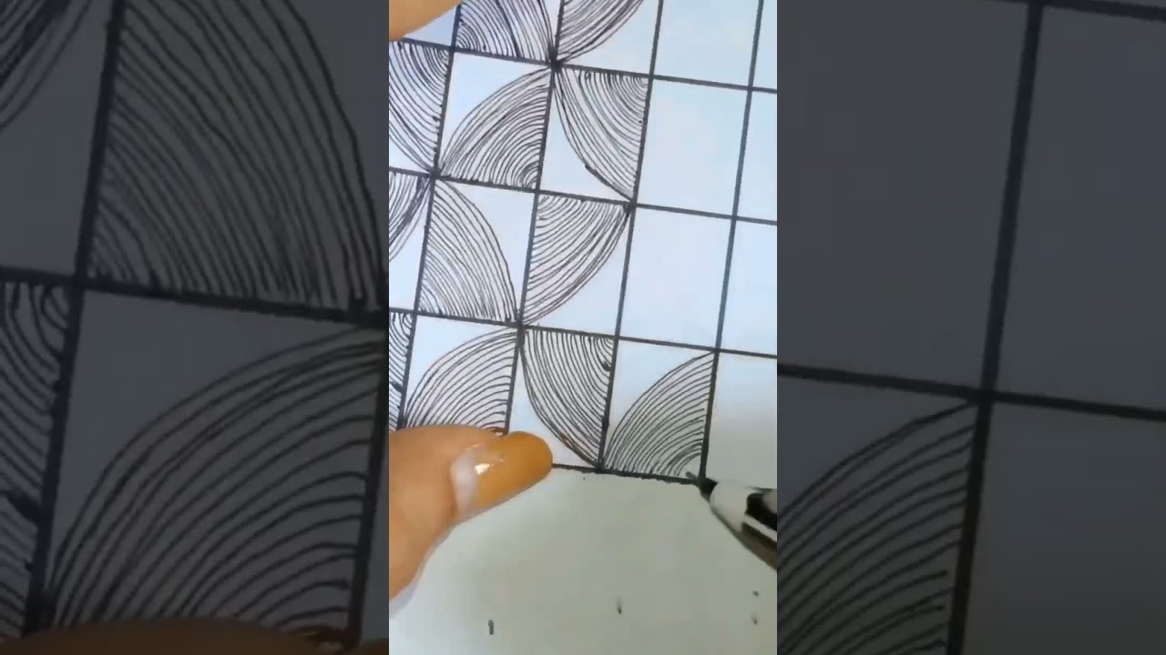 Zentangle inspired art 😍😍✒️✏️#doodledesigns #zendoodle#Time for tangling#zenart#zen doodle patterns